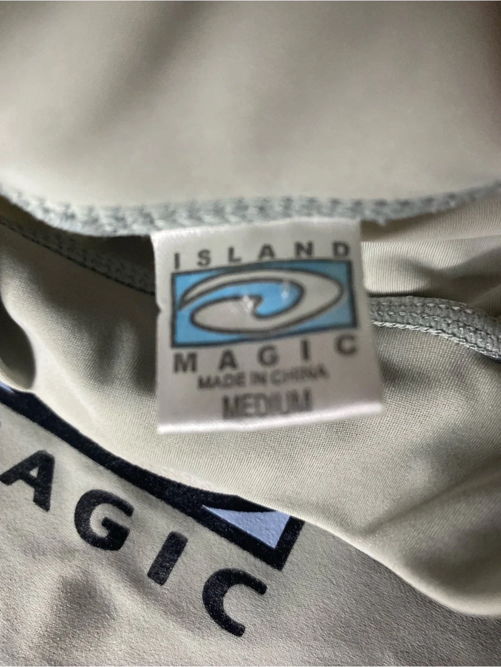 Island Magic Kids' Short Sleeve Rashguard in Sage Green & Black